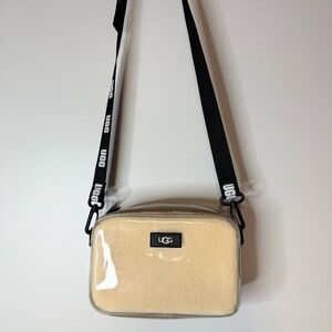 UGG JANEY II CLEAR SHEEPSKIN CROSSBODY SHOULDER BAG HANDBAG BEIGE